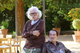 Une scène du film Les vieux fourneaux