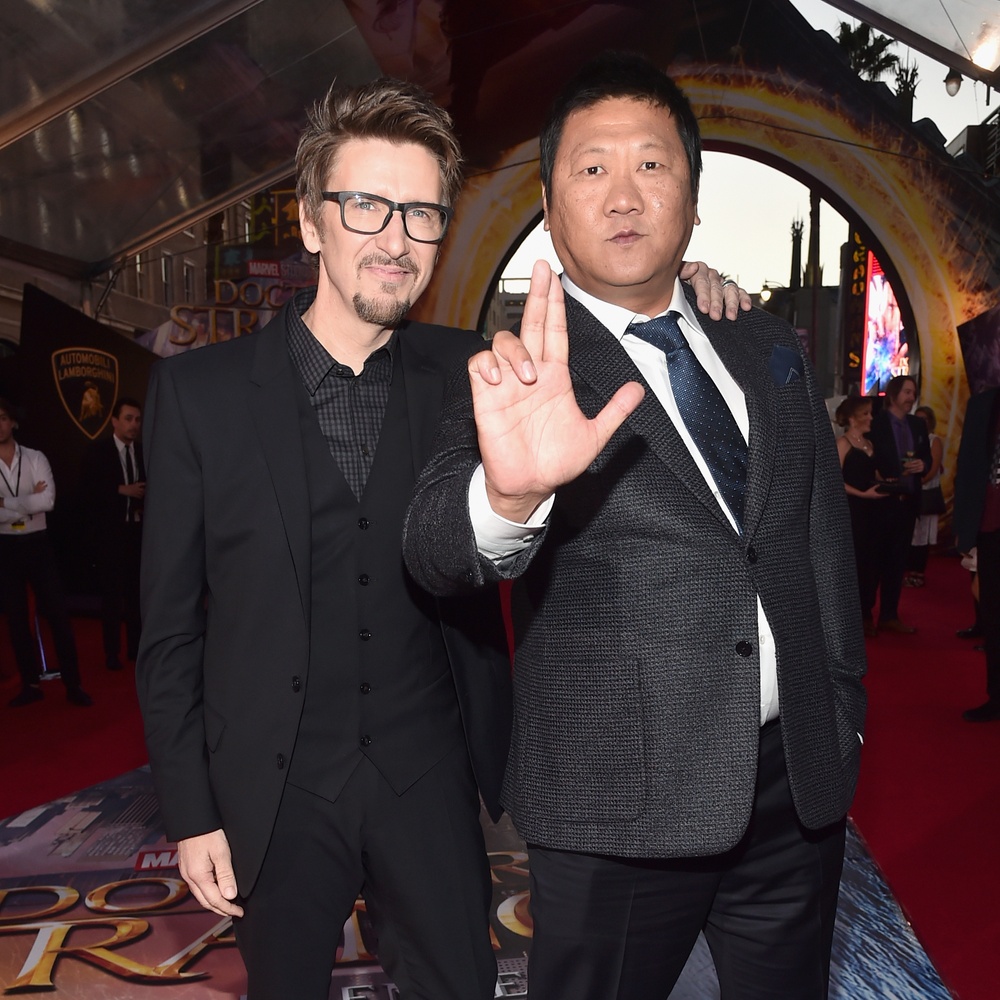 Sur le tapis rouge de Los Angeles du film Doctor Strange