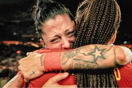 Une scène du film It's All Over: The Kiss That Changed Spanish Football