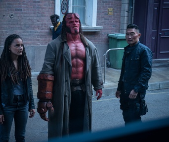Une scène du film Hellboy