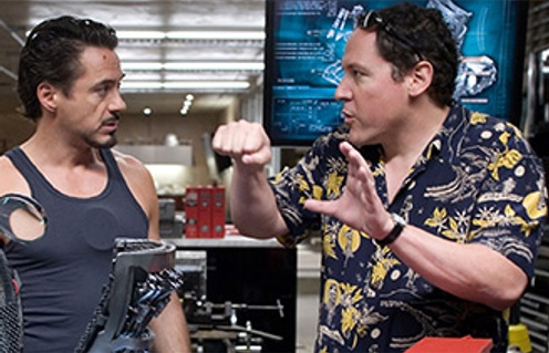 Jon Favreau et Robert Downey Jr. dans Iron Man