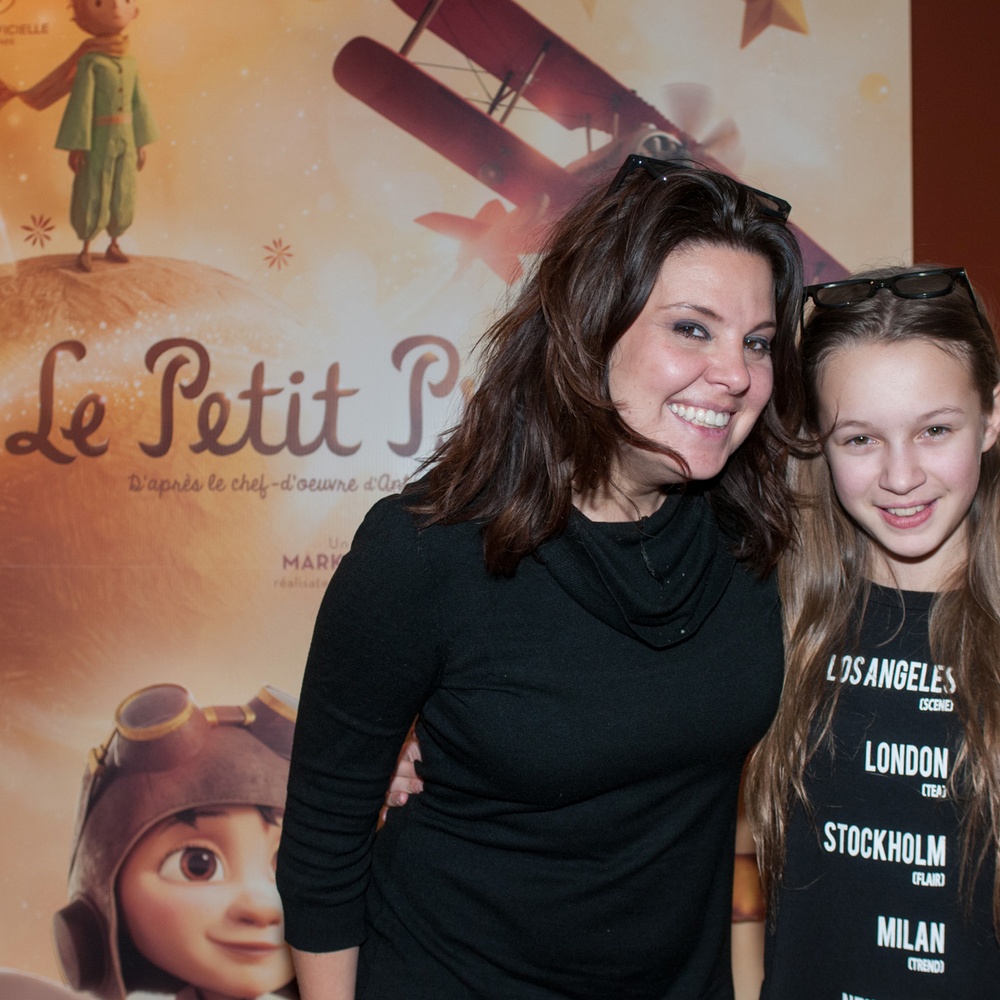 Sur le tapis rouge du film Le petit prince