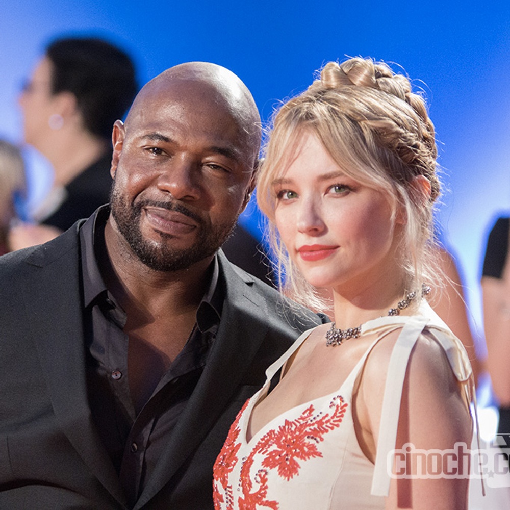 Sur le tapis rouge du film The Magnificent Seven