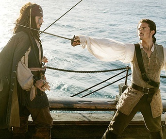 Scène du film Pirates des Caraïbes : Le coffre du mort
