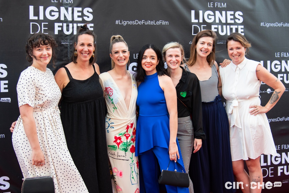 Sur le tapis rouge du film Lignes de fuite