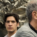 Denys Arcand et Éric Bruneau sur le plateau de Le règne de la beauté