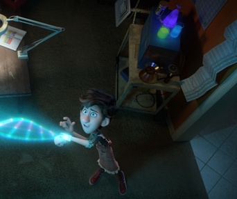 Une scène du film Spies in Disguise