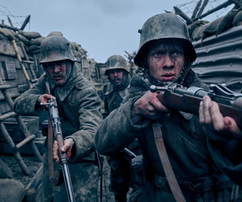 Une scène du film All Quiet on the Western Front
