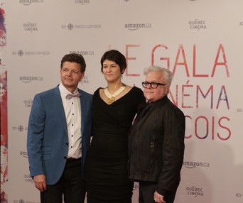 Sur le tapis rouge de Gala du cinéma Québécois