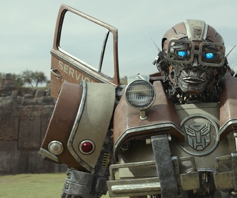 Une scène du film Transformers: Rise of the Beasts