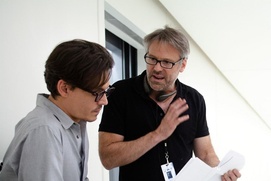 Sur le plateau du film Transcendence