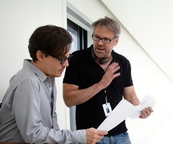 Sur le plateau du film Transcendence
