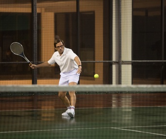 Une scène du film Battle of the Sexes