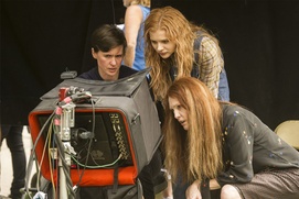 Sur le plateau du film Carrie