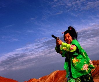 Une scène du film A Woman, a Gun and a Noodle Shop