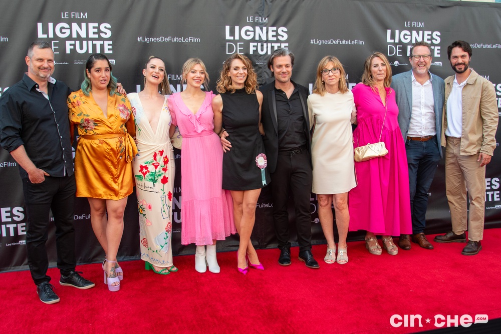 Sur le tapis rouge du film Lignes de fuite