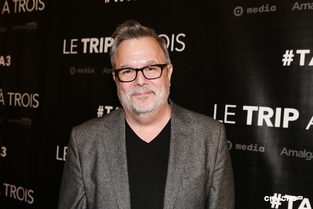 Sur le tapis rouge du film Le trip à trois