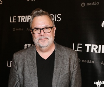 Sur le tapis rouge du film Le trip à trois