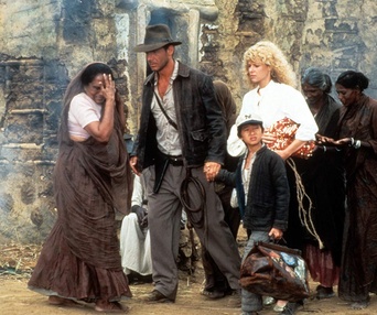 Une scène du film Indiana Jones and the Temple of Doom
