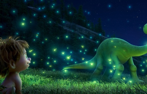 Une scène du film The Good Dinosaur