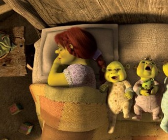 Une scène du film Shrek Forever After