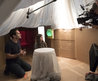 Sur le plateau du film Ant-Man and the Wasp