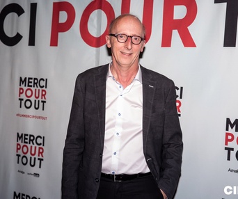Sur le tapis rouge du film Merci pour tout