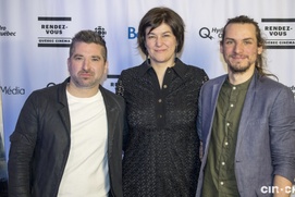 Sur le tapis rouge du film Frontières