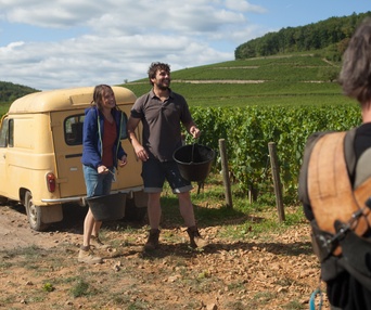 Une scène du film Retour en Bourgogne