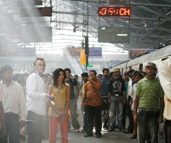 Scène du film Slumdog Millionaire