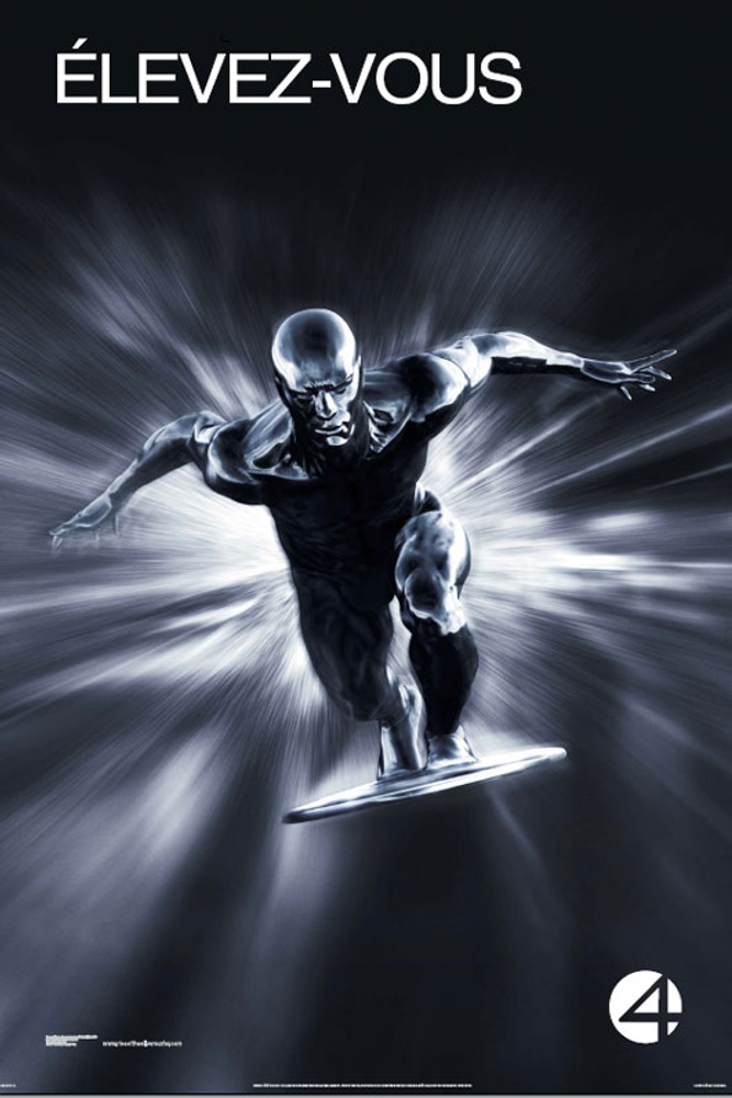 Galerie - Primeur : Affiche en français de Les quatre fantastiques et le Surfeur d'argent