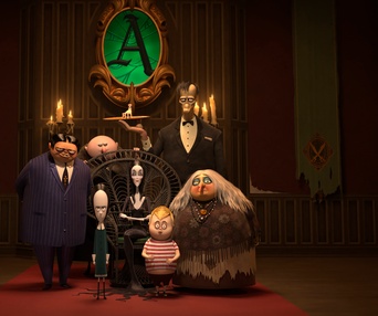 Une scène du film The Addams Family