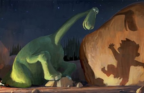 Une scène du film The Good Dinosaur