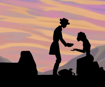 Une scène du film Les contes de la nuit