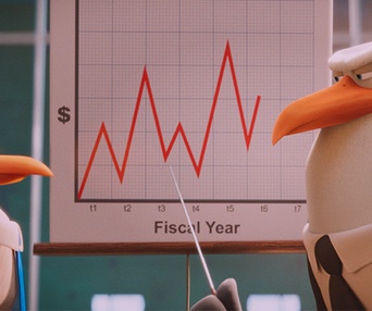 Une scène du film Storks