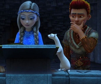 Une scène du film La princesse des glaces