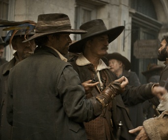 Une scène du film Les Trois Mousquetaires: D'Artagnan