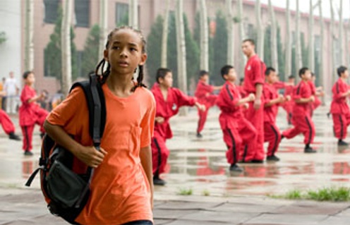 Une scène du film The Karate Kid