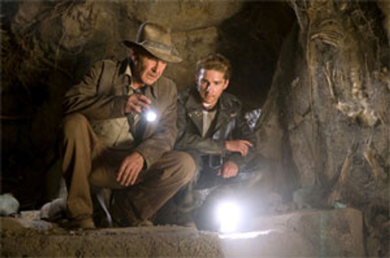 Harrison Ford et Shia LaBeouf dans Indiana Jones and the Kindgom Of the Crystall Skull