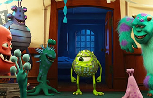 Une scène du film Monsters University