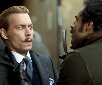 Une scène du film Mortdecai