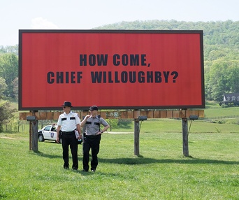 Une scène du film Three Billboards Outside Ebbing, Missouri