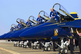 Une scène du film The Blue Angels