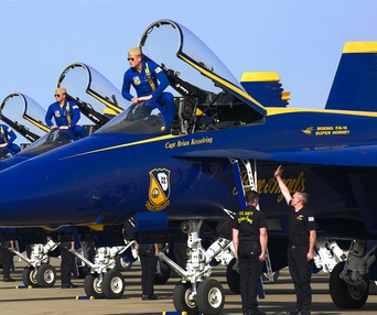 Une scène du film The Blue Angels