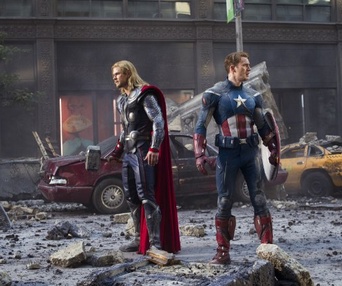 Une scène du film The Avengers