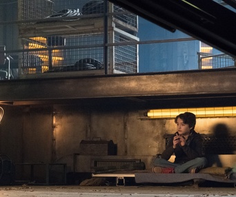 Une scène du film The Girl in the Spider's Web