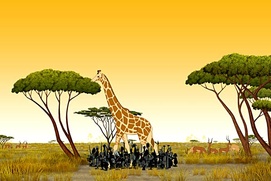 Scène du film Kirikou et les bêtes sauvages