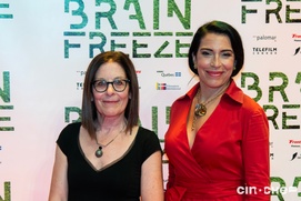Sur le tapis rouge du film Brain Freeze
