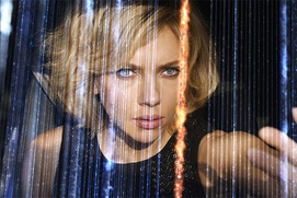 Une scène du film Lucy Une scène du film Lucy
