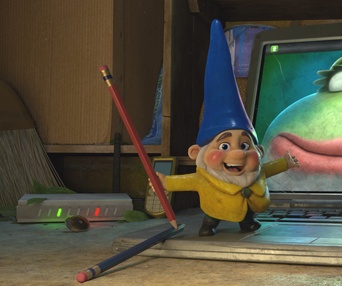 Une scène du film Sherlock Gnomes